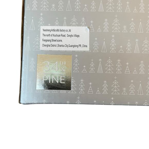 34th & Pine SNOWFLAKE Christmas Tree Topper 13.5X9 White NEW - Picture 6 of 6